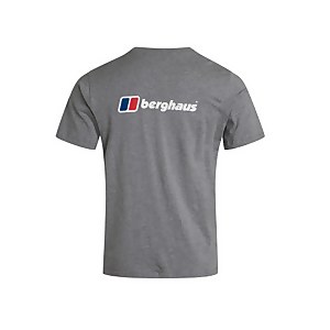 Men's Front & Back Logo Tee - Dark Grey