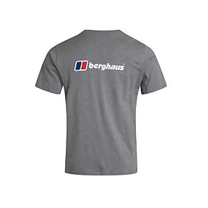 Men's Front & Back Logo Tee - Dark Grey
