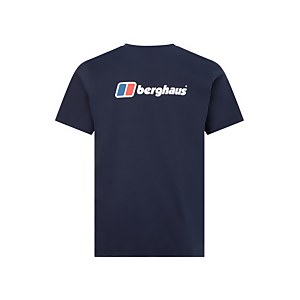 Men's Front & Back Logo Tee - Blue - XS