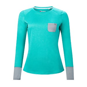 Women's Explorer Tech Tee Long Sleeve Crew - Turquoise - 8
