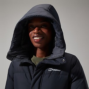 Combust Reflect Lange Jacke für Damen - Schwarz