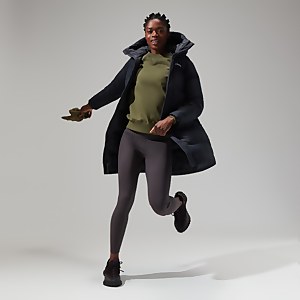 Combust Reflect Lange Jacke für Damen - Schwarz