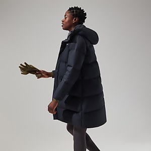 Combust Reflect Lange Jacke für Damen - Schwarz