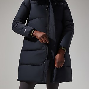 Combust Reflect Lange Jacke für Damen - Schwarz
