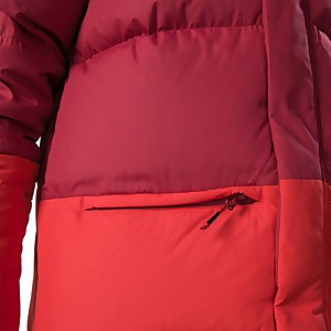 Women's Combust Reflect Long Down Insulated Jacket - Red