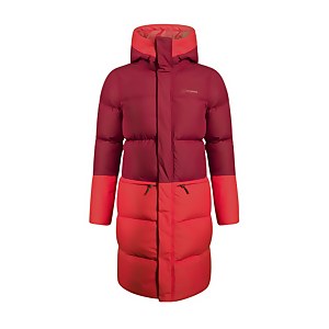 Women's Combust Reflect Long Down Insulated Jacket - Red