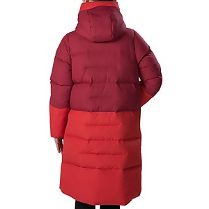 Women's Combust Reflect Long Down Insulated Jacket - Red