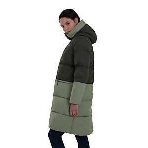 Women's Combust Reflect Long Down Insulated Jacket - Green