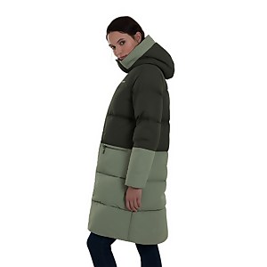 Women's Combust Reflect Long Down Insulated Jacket - Green