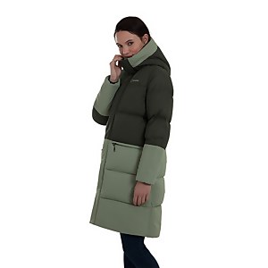 Women's Combust Reflect Long Down Insulated Jacket - Green