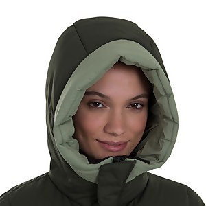 Women's Combust Reflect Long Down Insulated Jacket - Green