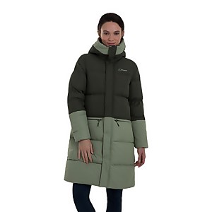 Women's Combust Reflect Long Down Insulated Jacket - Green