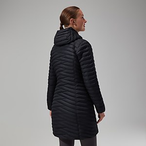 Nula Micro Long Jacken für Damen - Schwarz
