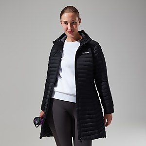 Nula Micro Long Jacken für Damen - Schwarz