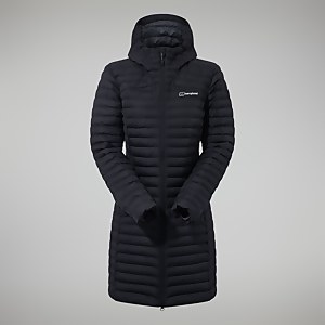 Nula Micro Long Jacken für Damen - Schwarz