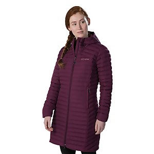 Women's Nula Micro Long Insulated Jacket - Purple