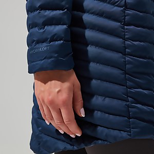 Nula Micro Long Jacken für Damen - Dunkelblau