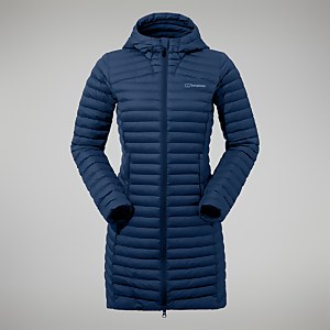 Nula Micro Long Jacken für Damen - Dunkelblau