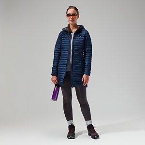 Nula Micro Long Jacken für Damen - Dunkelblau