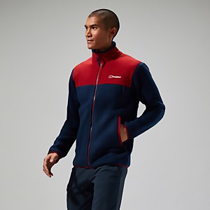 Men's Syker Jacket - Dark Blue/Dark Red