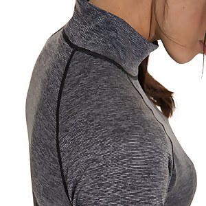 Women's Voyager Half Zip Tech Tee - Dark Grey