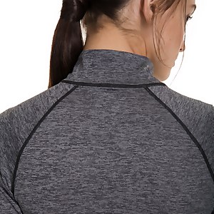 Women's Voyager Half Zip Tech Tee - Dark Grey