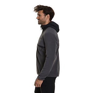 Men's Aslam Hooded Half Zip Fleece - Grey