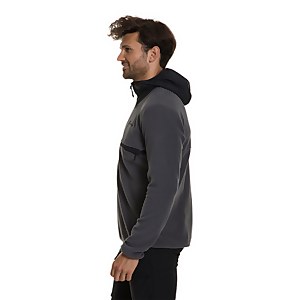 Men's Aslam Hooded Half Zip Fleece - Grey