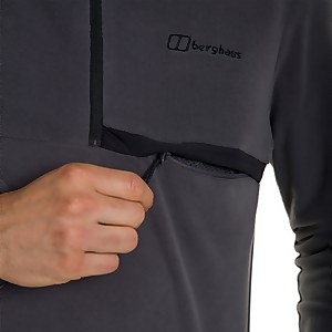 Men's Aslam Hooded Half Zip Fleece - Grey