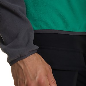 Men's Aslam Hooded Half Zip Fleece - Grey/ Green