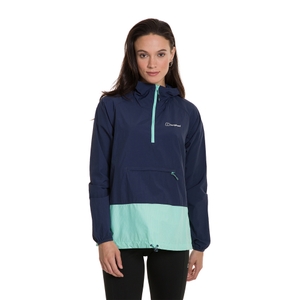 Women's Skerray Smock Jacket - Navy / Green - 8