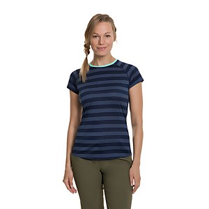 Women's Stripe Tech Tee 2.0 - Blue