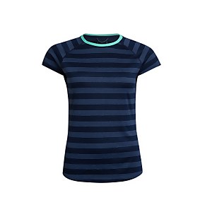 Women's Stripe Tech Tee 2.0 - Blue - 8