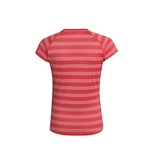 Women's Stripe Tech Tee 2.0 - Red