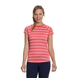 Women's Stripe Tech Tee 2.0 - Red