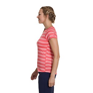 Women's Stripe Tech Tee 2.0 - Red