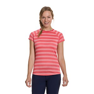 Women's Stripe Tech Tee 2.0 - Red