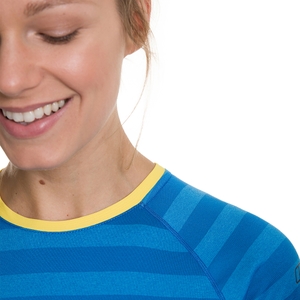Women's Stripe Tech Tee 2.0 - Blue