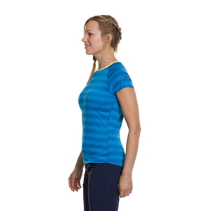Women's Stripe Tech Tee 2.0 - Blue