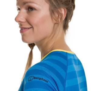 Women's Stripe Tech Tee 2.0 - Blue