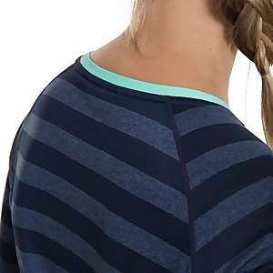 Women's Stripe Tech Tee 2.0 - Blue