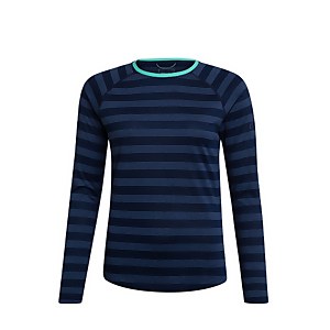 Women's Stripe Tech Tee 2.0 - Blue - 8