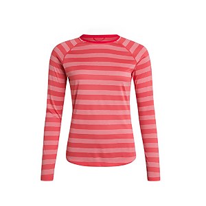 Women's Stripe Tech Tee 2.0 - Red