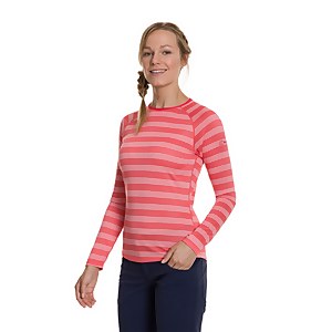 Women's Stripe Tech Tee 2.0 - Red