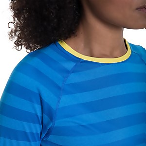Women's Stripe Tech Tee 2.0 - Blue