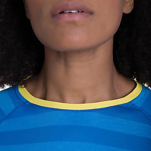 Women's Stripe Tech Tee 2.0 - Blue