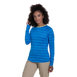 Women's Stripe Tech Tee 2.0 - Blue