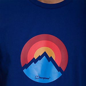 Men's Modern Mountain T-Shirt - Blue
