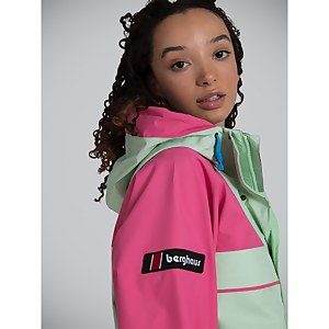Unisex Tempest 89 Waterproof Jacket - Light Green / Pink