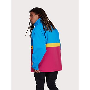 Unisex Ski Smock 86 Half Zip - Blue / Red